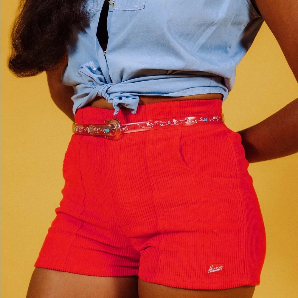 Hammies Vintage-inspired Red Corduroy Shorts